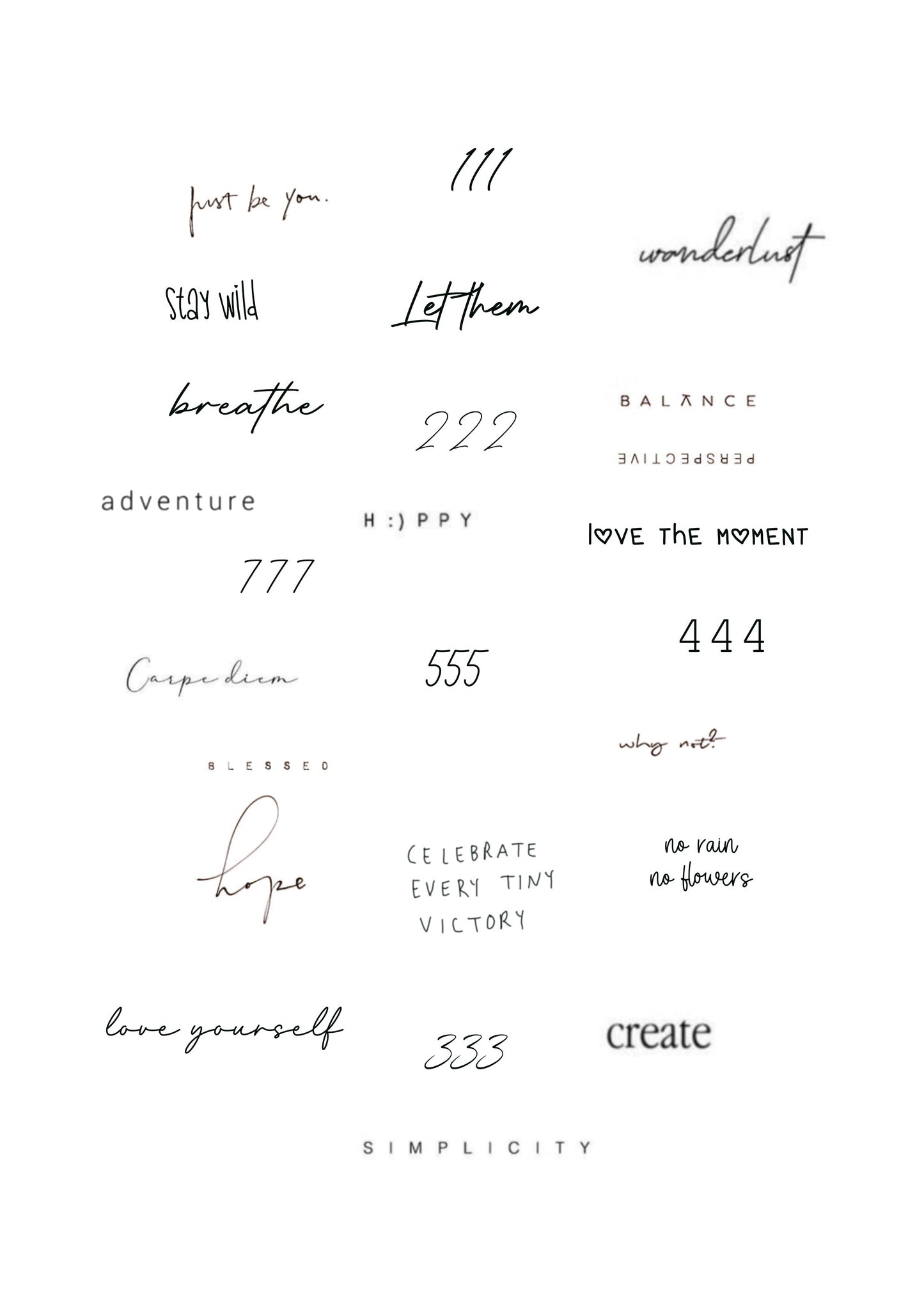 Affirmations Edition 1 | Flash Sheets Instant Download